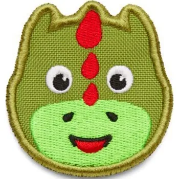 Nášivka Dětský odznáček na suchý zip AFFENZAHN Velcro badge Dragon - green