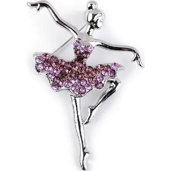 Brož Brož s broušenými kamínky baletka