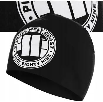 Čepice Pitbull zimní čepice beanie černá, univerzální velikost