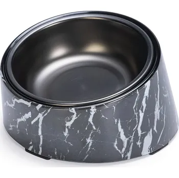 miska pro kočku 2x Designed by Lotte melaminová miska pro kočky Vita, černá 160ml Ø13,5cm miska pro kočky