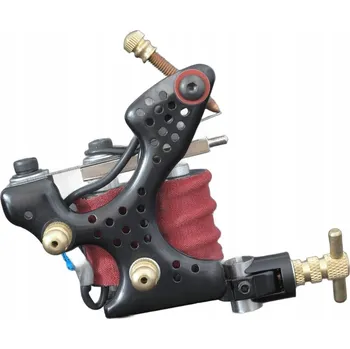 Tetovací strojek Cívkový strojek na tetování LEAF černý - pro linky a stínování