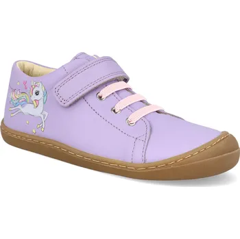 Barefoot dětské tenisky Koel - Bonny Unicorn lavandel světle fialové Velikost: 24