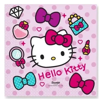 Papírový ubrousek Ubrousky papírové EKO - Hello Kitty 33x33 cm / 20 ks