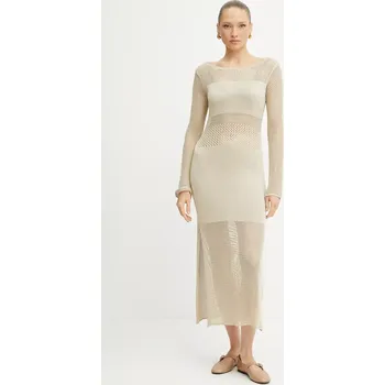 Dámské šaty Šaty Fracomina FS25SD5004K514O7 béžová 08X, vel. L