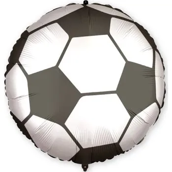 Balónek Kruh - Fotbalový míč 46cm fóliový balónek a závaží