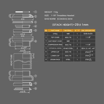 Hlavové složení LONGUS Složení hlavně AL A-H 28,6 černý náboj