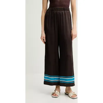 Dámské kalhoty Hedvábné kalhoty Luisa Spagnoli 542106 hnědá 98X, vel. M