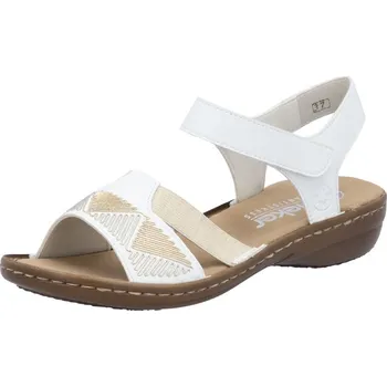 Dámské polobotky Dámské sandály Rieker 608C4-80 bílá bílá 39