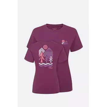 Dámské tričko Rab Tuku Vista Tee Wmns mulberry S