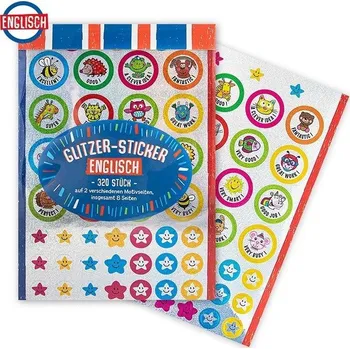 samolepka Samolepky třpytivé 320 kusů 11x15 cm