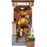 RoboTime 3D skládačka Zarážka na knihy Miniatura domečku Sakurová ulička s vínem