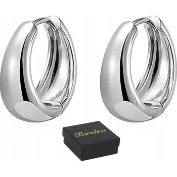 Náušnice Stříbrné náušnice Bsrebra ryzost 925 kruhy 1,58 cm hypoalergenní