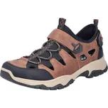 Pánské letní polobotky Rieker B8375-90 hnědé hnědá 42