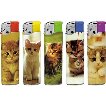 Zapalovač Zapalovač piezo ICQ dekor Cats&Dogs