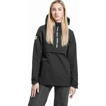 Dámská větrovka Meatfly dámská street bunda Kalle Black / Black Logo | Černá | Velikost S