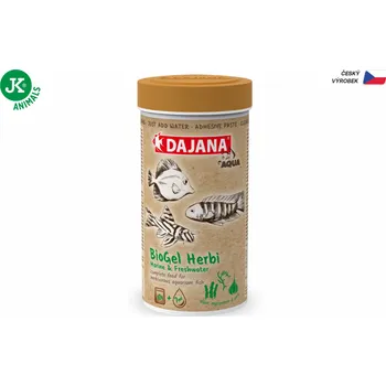 Krmivo pro rybičky Dajana BioGel Herbi, samolepící pasta – krmivo, 250 ml/50 g