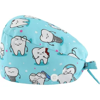 Čepice Lékařská čepice s potiskem, nastavitelná, 1 ks (vzor 1)