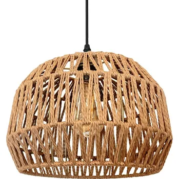 Závěsné svítidlo z jutového lana béžová