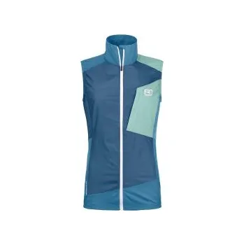 Dámská vesta Ortovox Windbreaker Vest W petrol blue S; Modrá vesta + DÁREK DLE VÝBĚRU!