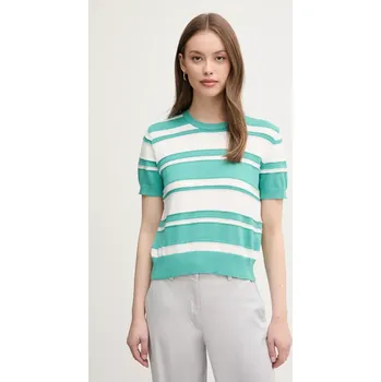 Dámský svetr Bavlněný svetr United Colors of Benetton dámský, tyrkysová barva, 1294E10D0 66X, vel. XS