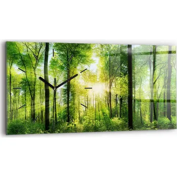 Hodiny Nástěnné hodiny Wallfluent zelené 60 cm