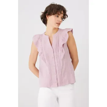 Dámská halenka Bavlněná halenka Medicine dámská, růžová barva, hladká RS25.BKD700 34X, vel. XS