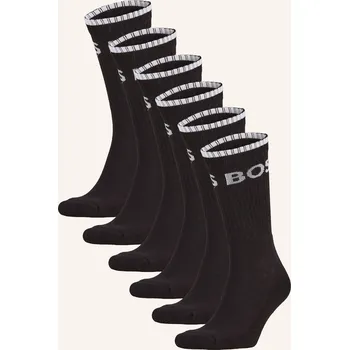 Boss Pánské Ponožky Qs, 6 Párů V Balení, 001 black, 39