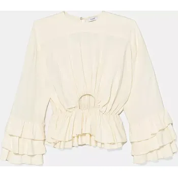 Dámská halenka Dětská halenka Pinko béžová barva, hladká, KFCA007.0.VI024 01X, vel. 152