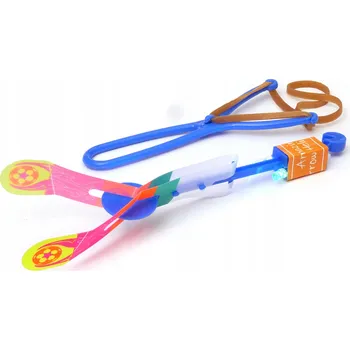 Dětská zbraň Prak s barevným, svítícím vrtulkou