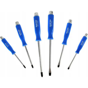 Šroubovák Sada úderových šroubováků Falon-Tech 6 ks, ploché a křížové