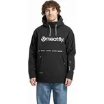 Meatfly pánská softshell bunda Jax Black / White | Černá | Velikost S