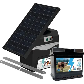 Bateriový zdroj fencee battery DUO BD10 + solární panel 30 W + konzole + baterie 44 Ah