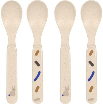 dětská jídelní sada Dětské lžičky LÄSSIG Spoon Set PP/Cellulose Little Mateys 2024, royal blue