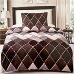 KSTL 2-dílné Oboustranné povlečení 70x90, 140x200 cm, Kosočtverce