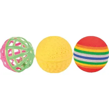 Hračka pro kočku Míček pro kočky Trixie Sada plastových míčků