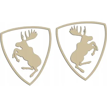 samolepka Vyřezávané samolepky LOS BEZ POZADÍ SADA - levá a pravá - J a A