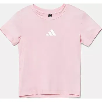 Dívčí tričko Dětské tričko adidas JC7673 růžová 03X, vel. 170