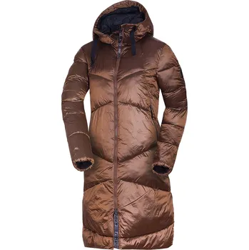 Dámská větrovka Northfinder Dámská zimní bunda zateplená dlouhá CONSTANCE, hnědá, M