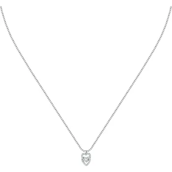 Módní doplněk La Petite Story Stříbrný náhrdelník Dvojité srdce se zirkony Silver LPS10AWV01 + 2 měsíce na vrácení zboží