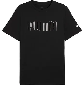 Pánské tričko Pánské tričko s krátkým rukávem Puma SPORT GRAPHIC TEE černé 684617-01 - L | UK 7 | US 9,5