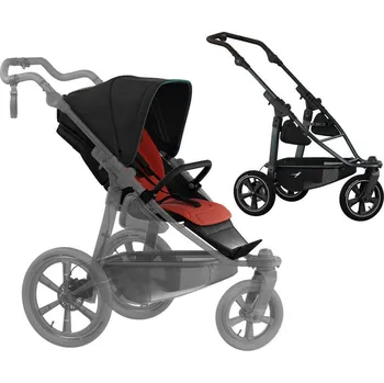 Kočárek Kočárek TFK Mono 3 frame air wheel Stroller seat unit mono/pro 2026, anthracite with red highlights