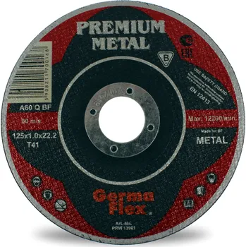 Řezný kotouč Plochý kotouč na řezání kovu Premium A60Q T41 125x1,0x22,2 (PRW 13961) Ge