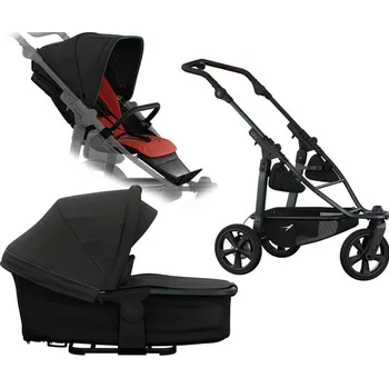 Kočárek Kočárek TFK Set Mono 3 frame air chamber wheel 2026, anthracite with red highlights