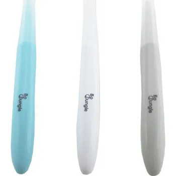 dětská jídelní sada Měkké jídelní lžičky BO JUNGLE 3ks 2025, white/blue/grey