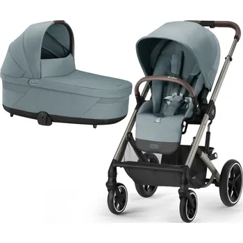 Dětské zboží Kočárek CYBEX Balios S Lux 2024 včetně korby, sky blue (taupe frame)