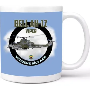 Hrnek Striker Vrtulník Bell AH-1Z Viper - modrý-bílý