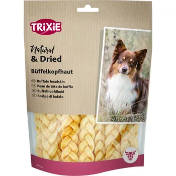 Pamlsek pro psa 12 cm (6 x 200 g) Trixie buvolí kůže z hlavy pletená pamlsky pro psy
