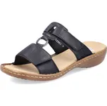 DÁMSKÉ PANTOFLE RIEKER 60885-00 ČERNÁ Barva: ČERNÁ, Velikost: 37