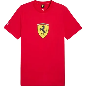 Pánské tričko Pánské tričko s krátkým rukávem Puma FERRARI RACE CR BIG SHIELD T červené 630188-02 - L | UK 11,5 | US 12,5