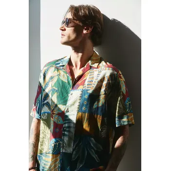 Pánská košile Košile s příměsí lnu Medicine RS25.KKMA15 vícebarevná MLA, vel. XXL